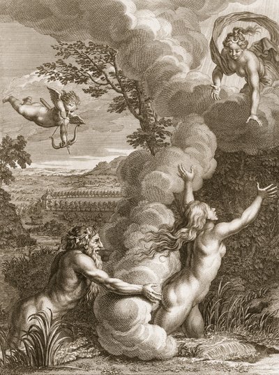 Arethusa Pursued by Alpheus and Turned into a Fountain, 1731 by Bernard Picart